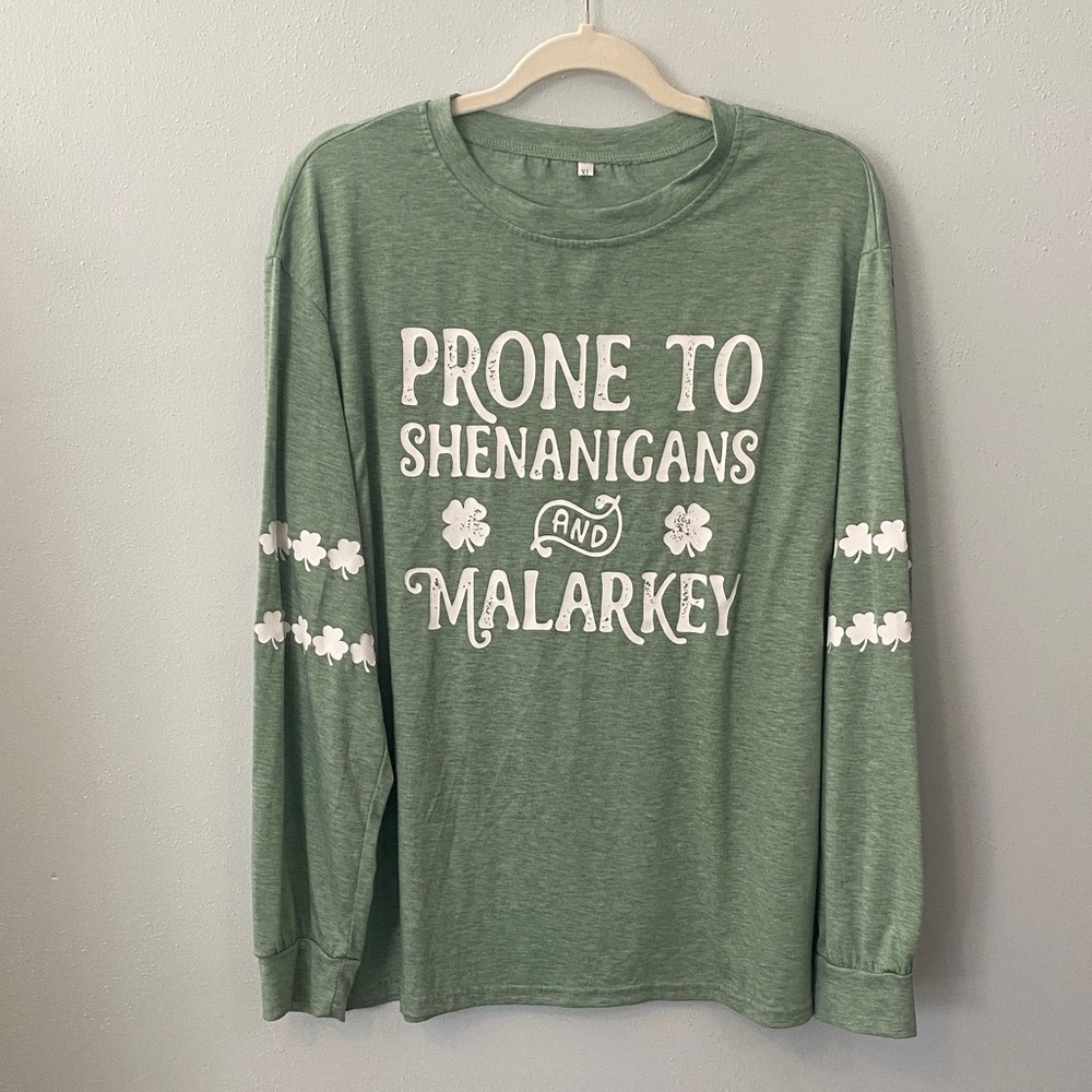 Shamrock Green Long Sleeve Tee